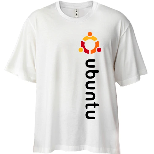 Футболка двонитка Oversize ubuntu. Men.
