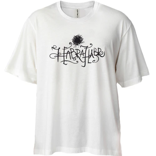 Футболка двунитка Oversize, Белый, Хабрахабр