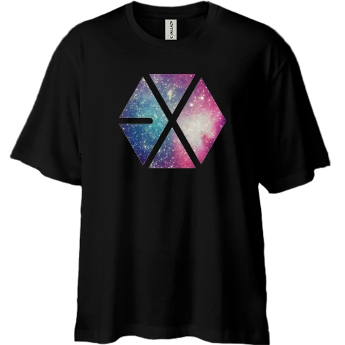 Футболка двунитка Oversize EXO (космос)