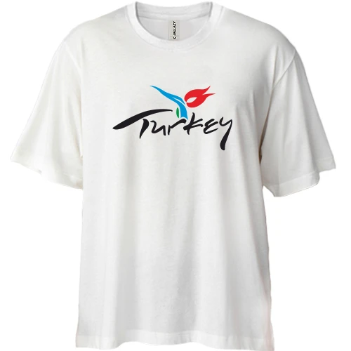 Футболка двонитка Oversize, Білий, Turkey