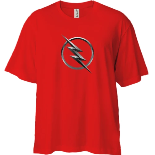 Футболка двунитка Oversize Flash (Iron)