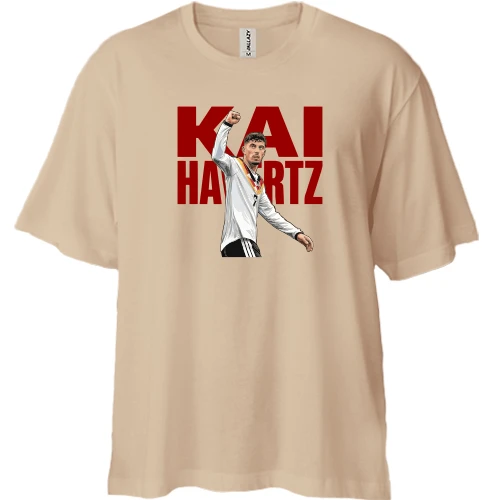Футболка двонитка Oversize, Бежевий, Kai Havertz