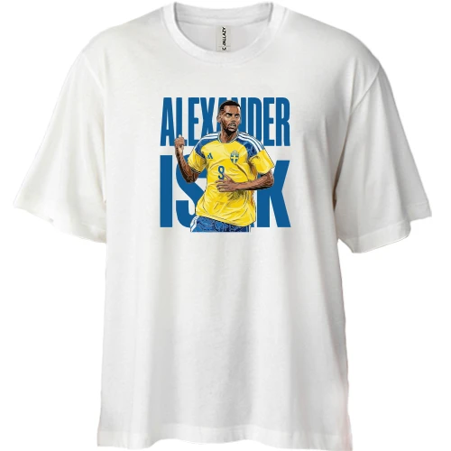 Футболка двунитка Oversize Alexander Isak