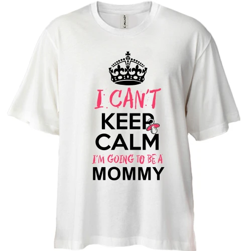 Футболка двонитка Oversize i`m going to be a mommy