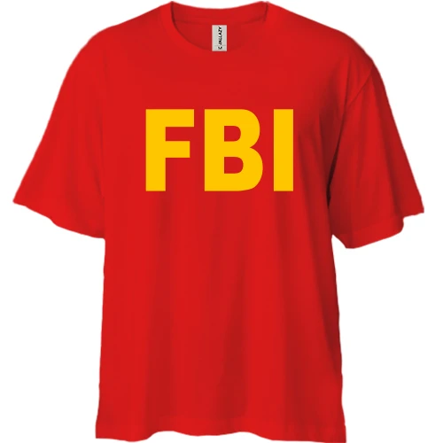 Футболка двонитка Oversize FBI