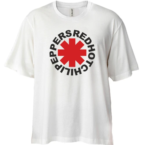 Футболка двунитка Oversize Red Hot Cili Peppers