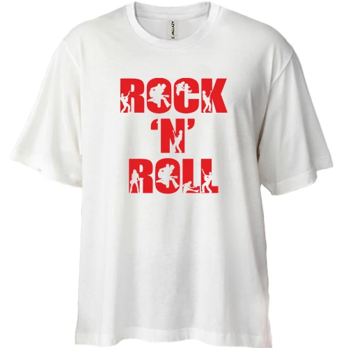 Футболка двонитка Oversize Rock'n Roll