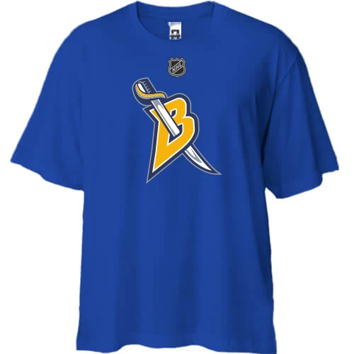 Футболка двунитка Oversize, Синий, Buffalo Sabres 2