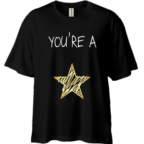 Футболка двунитка Oversize You`re a star