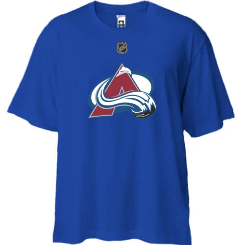 Футболка двунитка Oversize Colorado Avalanche 4