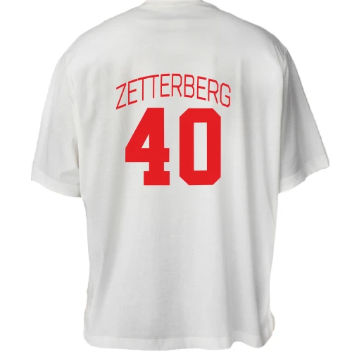 Футболка двонитка Oversize, Білий, Henrik Zetterberg