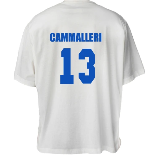 Футболка двонитка Oversize, Білий, Michael Cammalleri