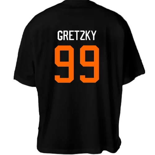 Футболка двунитка Oversize Wayne Gretzky