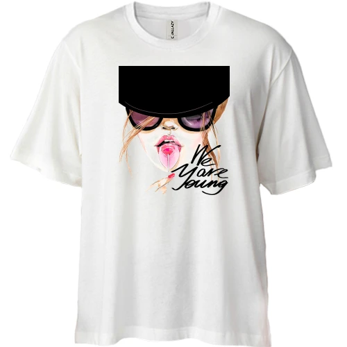 Футболка двонитка Oversize We are young (2)