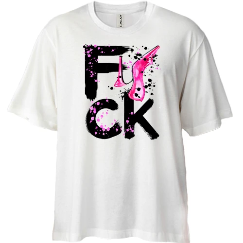 Футболка двунитка Oversize F_ck Fashion (black)