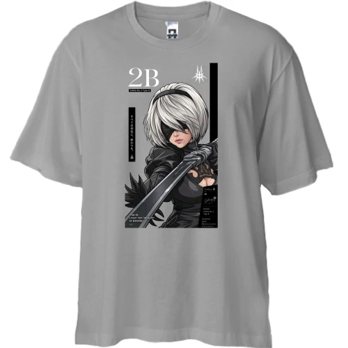 Футболка двунитка Oversize 2b