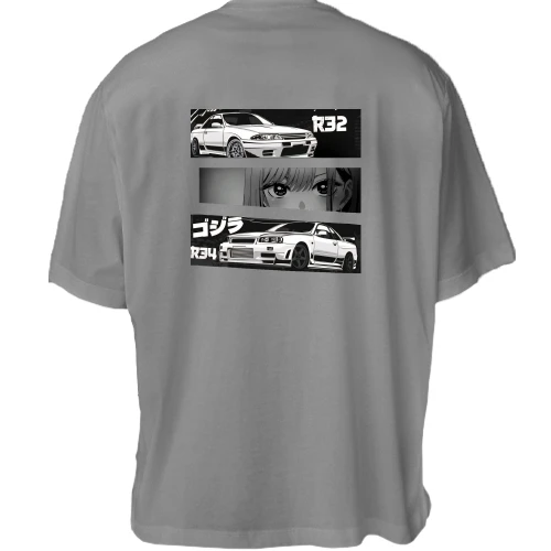 Футболка двунитка Oversize Skyline 1