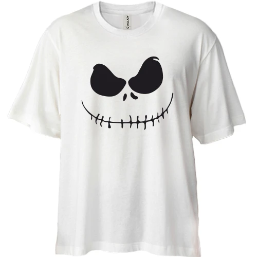 Футболка двунитка Oversize с призраком