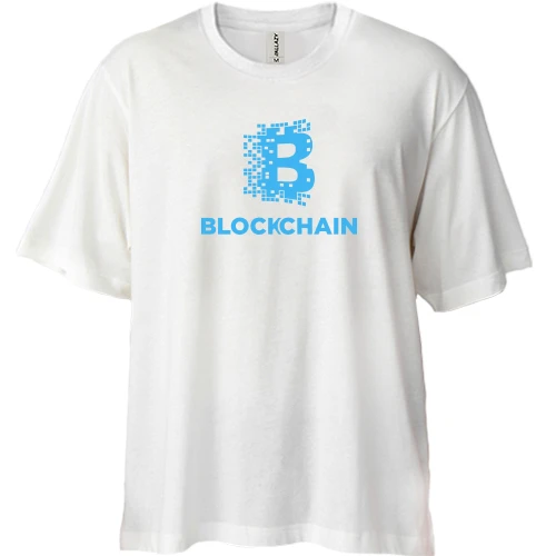 Футболка двонитка Oversize Blockchain