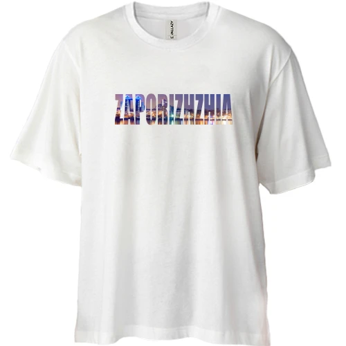 Футболка двунитка Oversize Zaporizhzhia