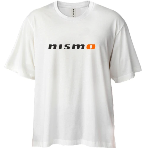 Футболка двунитка Oversize, Белый, Nismo
