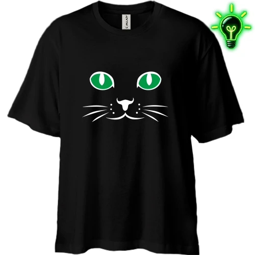 Футболка двонитка Oversize з котячими очима
