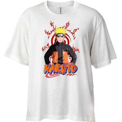 Футболка двунитка Oversize Наруто (Naruto)