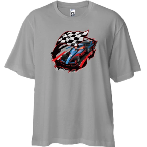 Футболка двонитка Oversize Формула-1