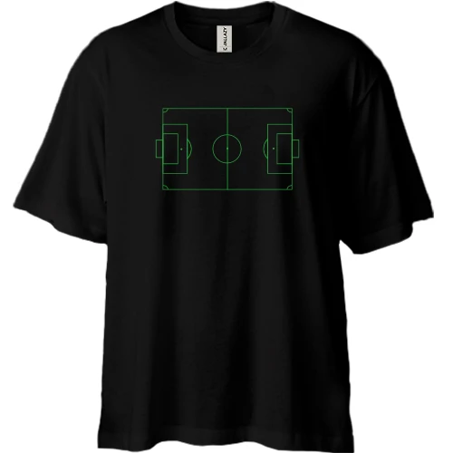 Футболка двонитка Oversize Футбольне поле