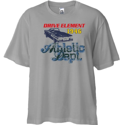 Футболка двонитка Oversize Drive element Athletic Dept 1946