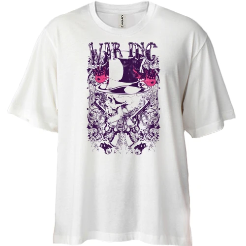 Футболка двунитка Oversize, Белый, War inc