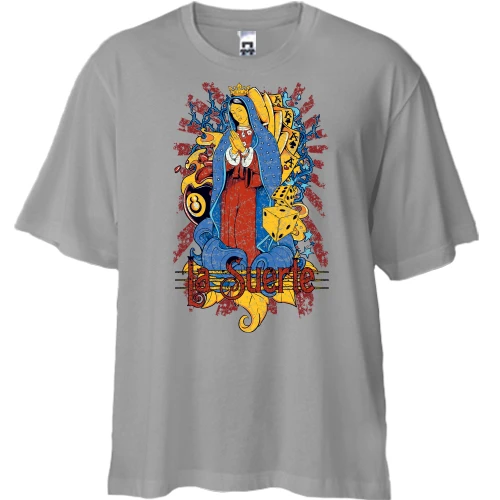 Футболка двунитка Oversize la suerte (удача)