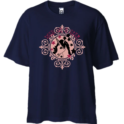 Футболка двунитка Oversize wish on a star