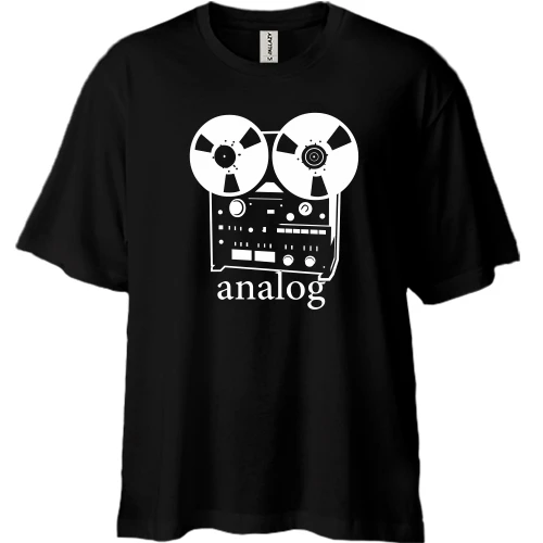 Футболка двонитка Oversize, Чорний, Analog