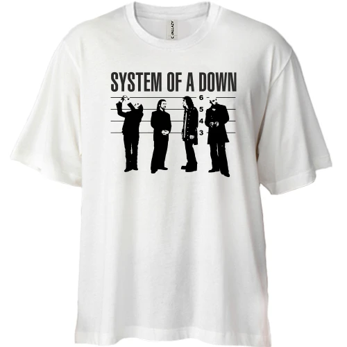 Футболка двунитка Oversize System of a Down