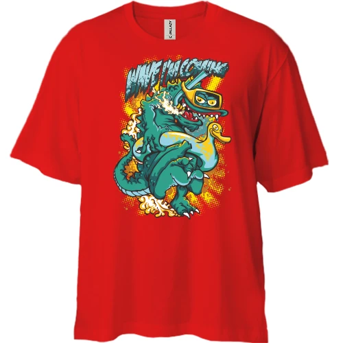 Футболка двунитка Oversize wave i`m coming
