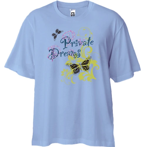 Футболка двунитка Oversize private dreams