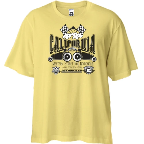 Футболка двунитка Oversize california rolls royce racing