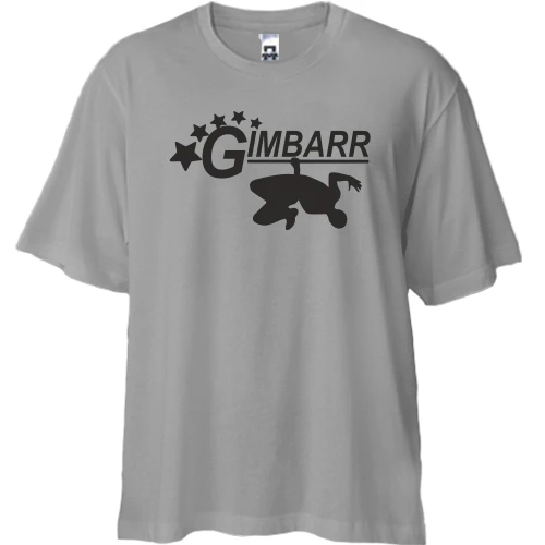 Футболка двунитка Oversize, Белый, Gimbarr