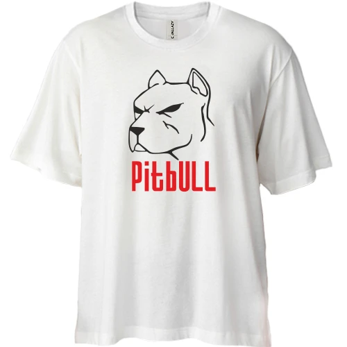 Футболка двонитка Oversize Pitbull