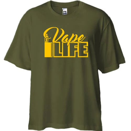 Футболка двонитка Oversize Vape life 2