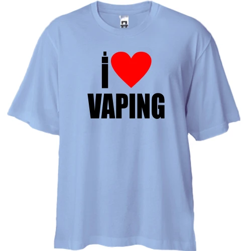 Футболка двонитка Oversize I love Vaping