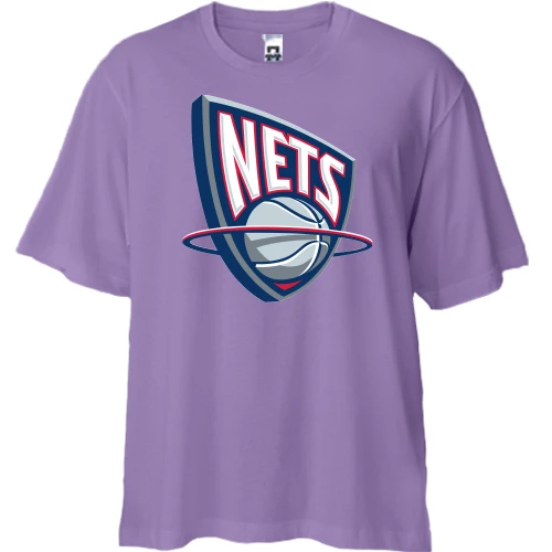 Футболка двонитка Oversize, Лавандовий, nets