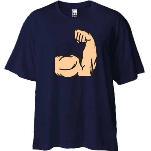 Футболка двонитка Oversize з біцепсом