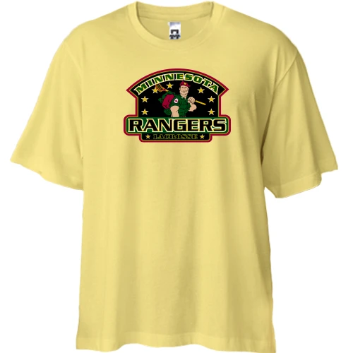 Футболка двунитка Oversize minnesota rangers
