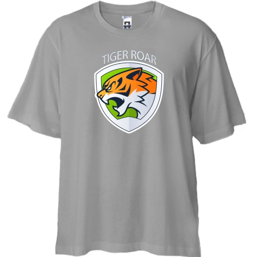 Футболка двонитка Oversize tiger roar