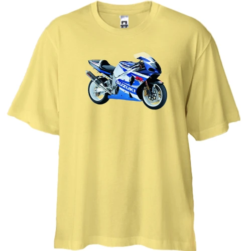 Футболка двонитка Oversize suzuki motorcycle
