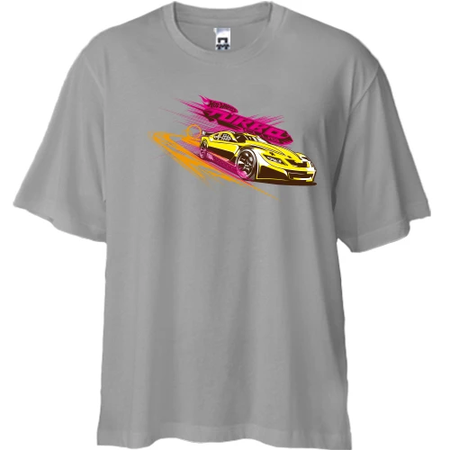 Футболка двонитка Oversize turbo car