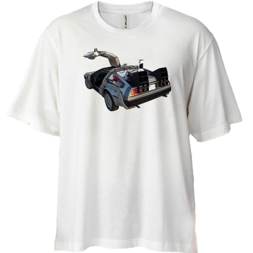Футболка двунитка Oversize DeLorean DMC-12