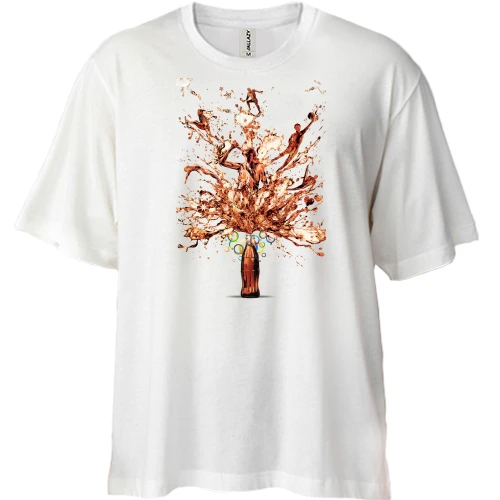 Футболка двонитка Oversize coca cola sport